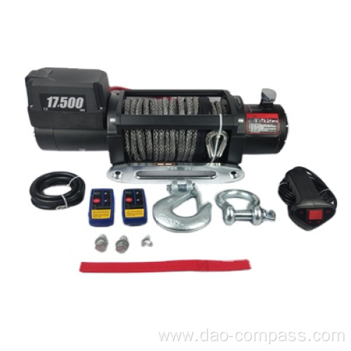 12v 17000 lbs electric truck winch